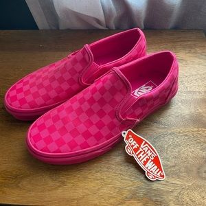 Pink Vans slip on